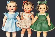 1950s Paper Dolls Clipart 54 PNG, a Person Illustration by EleSArtDesign (Thumbnail 4 of 4)