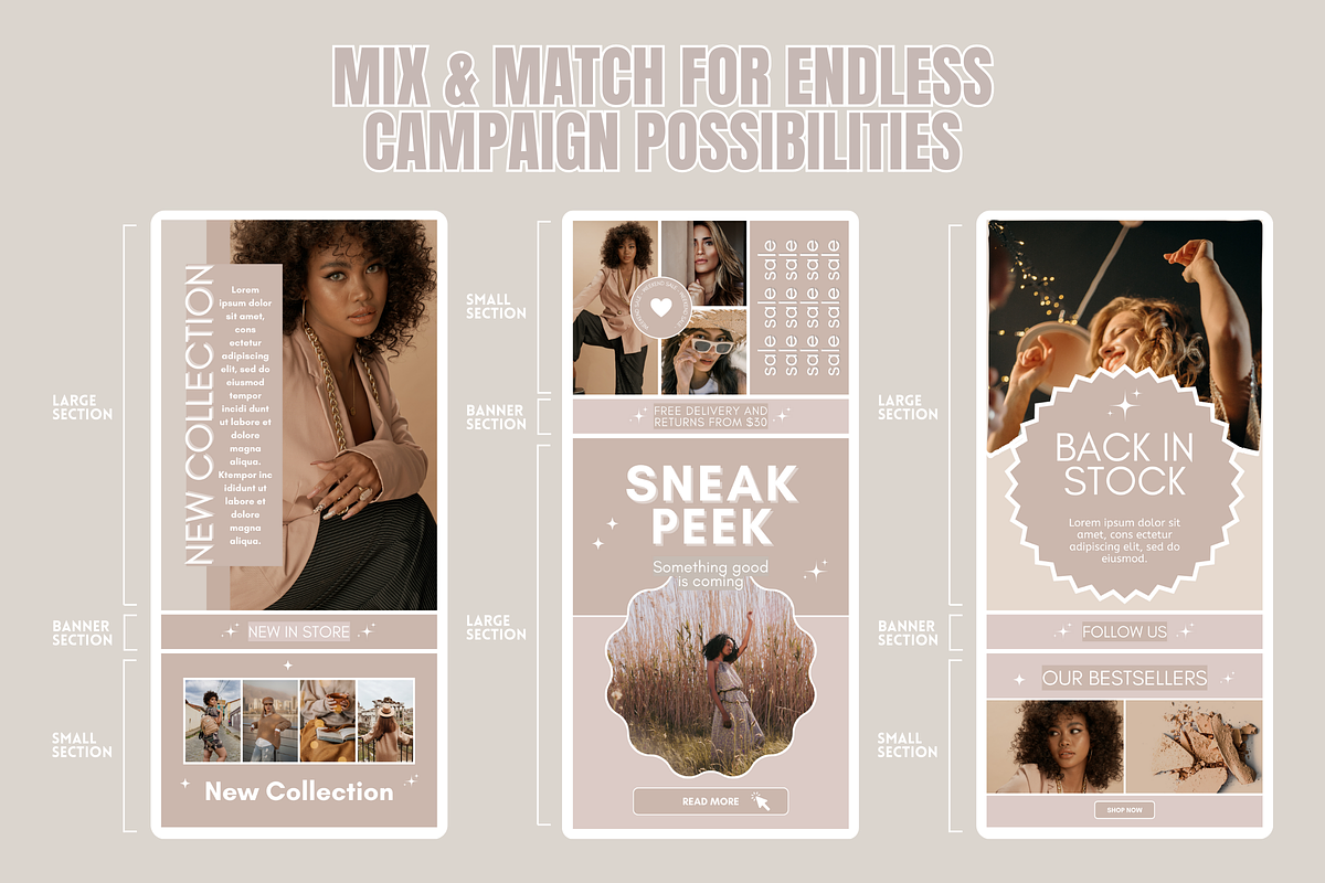Beige Newsletter Templates, an Email Template by SunshineStudioBoutique (Photo 7 of 9)