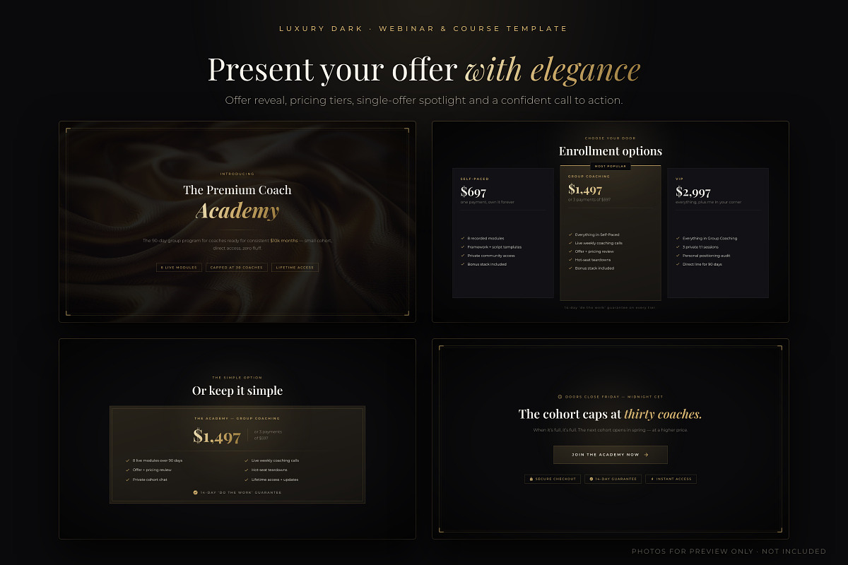 Webinar & Course PowerPoint Template, a Presentation Template by Deck Atelier (Photo 8 of 13)
