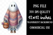 Boho Halloween Trick or Treat PNG, an Illustration by Designking (Thumbnail 4 of 4)