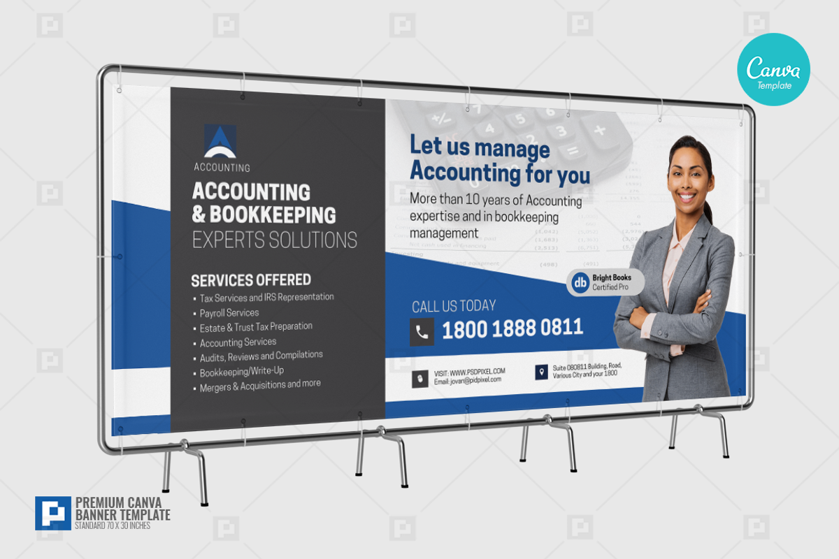 Accounting Company Services Banner, a Flyer Template by PSDPixel (Photo 3 of 4)