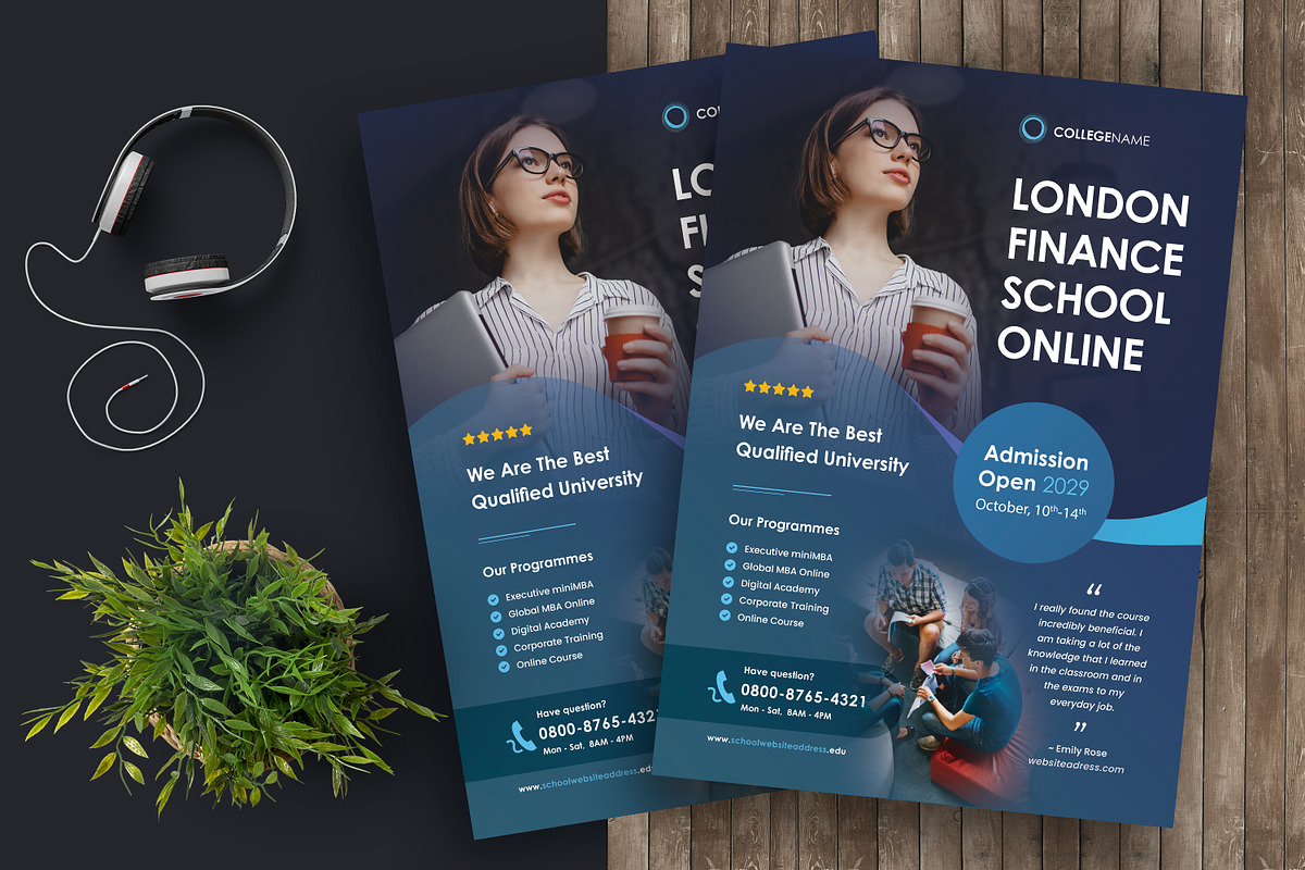 Education Flyer Template, a Flyer Template by Boostock