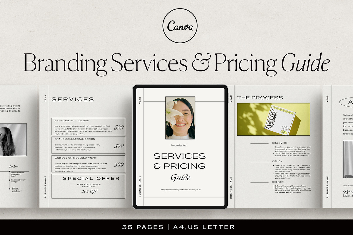 Branding Services & Pricing Guide, a Branding & Logo Template by HelloKarla (Photo 1 of 8)