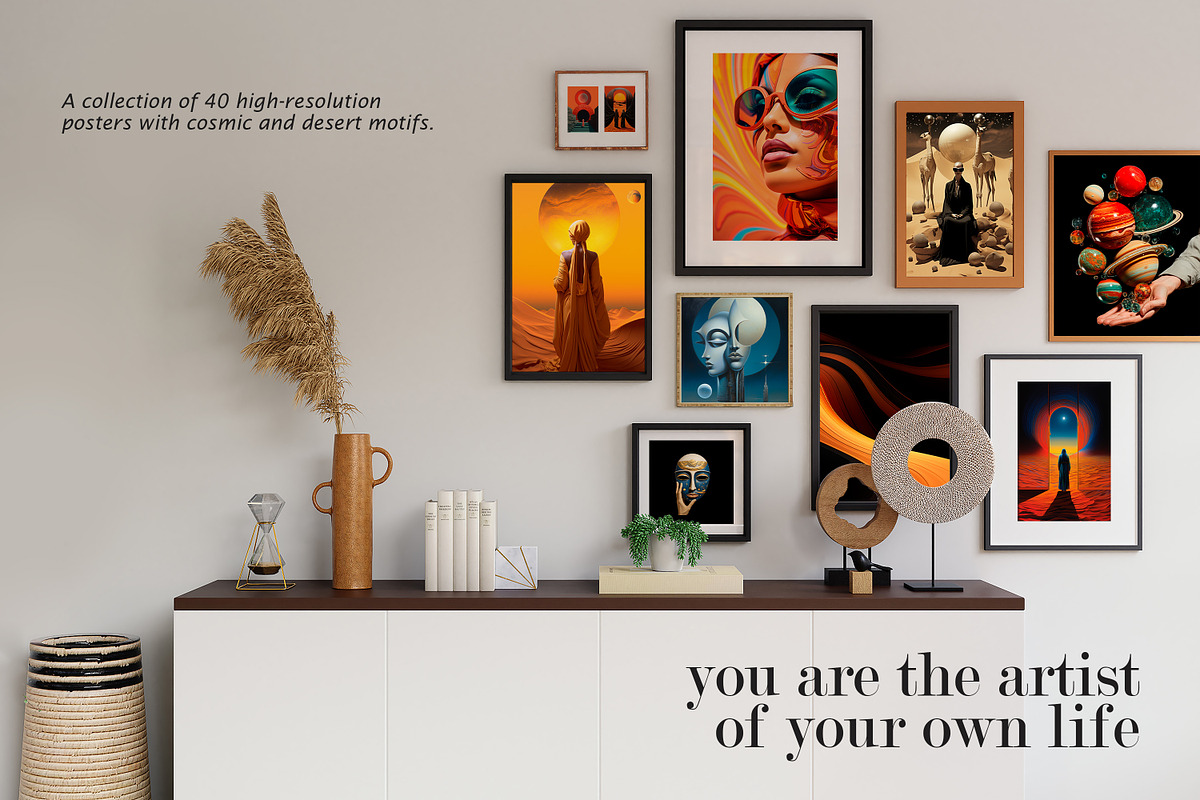 Cosmic Nomad Art Poster Collection, an Object Graphic by Struvictory.art (Photo 2 of 9)