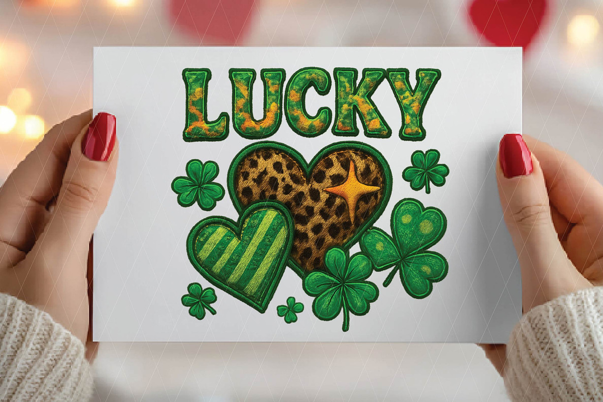 Lucky St. Patrick's Day Hearts Png, an Illustration by DreamPrint404 (Photo 3 of 6)