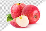 Cut red apples, an Object Graphic by Fruits+Veggies (Thumbnail 2 of 6)