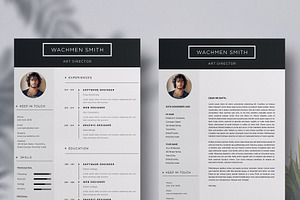 1-Piece Resume Template