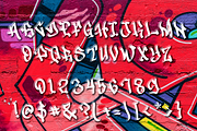Drone Spray a Funky Graffiti Style, a Blackletter Font by Haksen (Thumbnail 7 of 8)