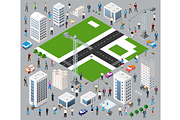 3D isometric rendering of industrial, an Object Illustration by AlexZeL (Thumbnail 1 of 3)