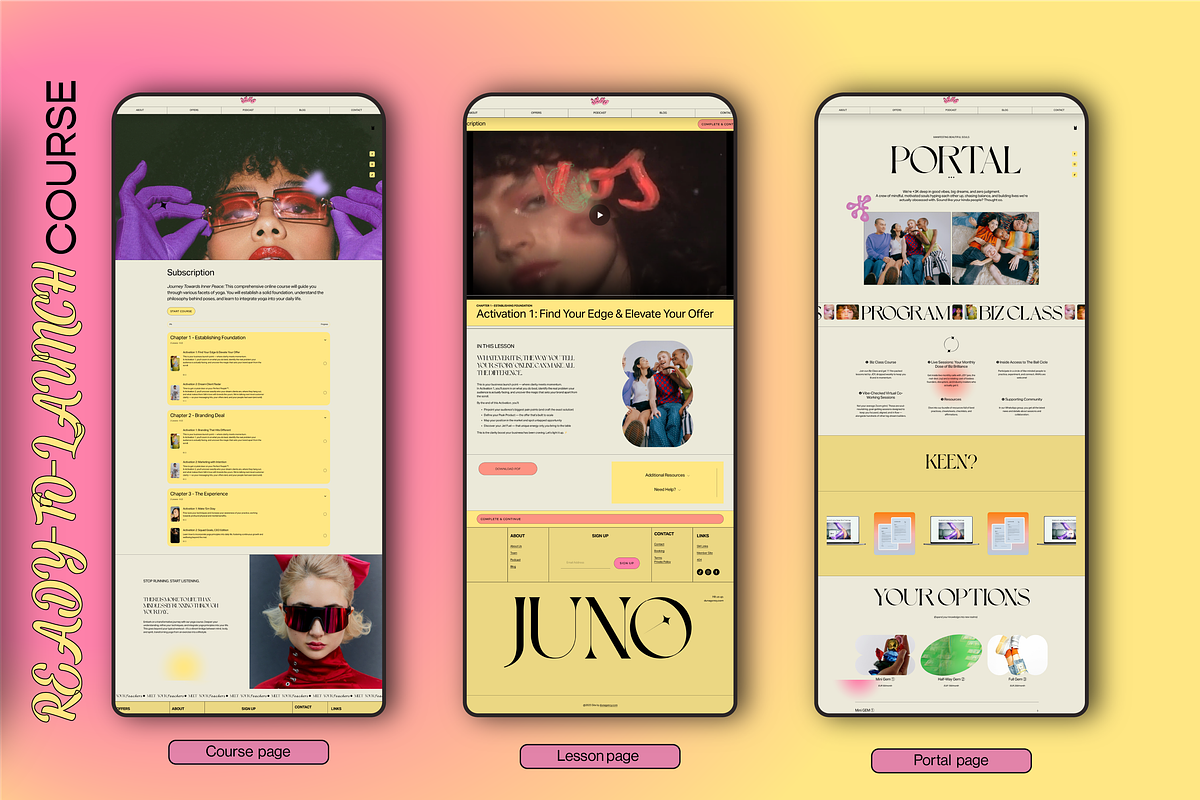 Premium Squarespace Template - JUNO, a Squarespace Template by dunagency (Photo 2 of 9)