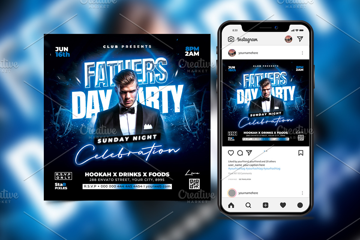 Fathers Day Flyer, a Flyer Template by StarPixles11 (Photo 2 of 3)