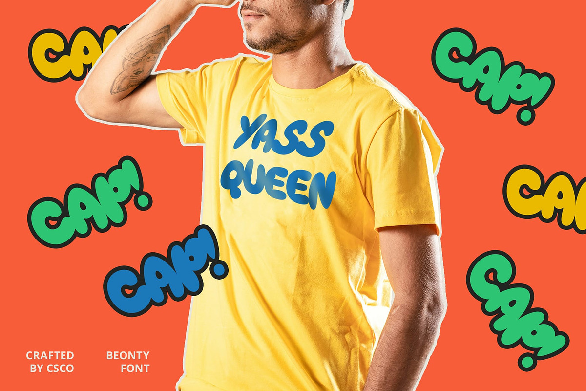 Beonty – Bubble Font, a Sans Serif Font by Craft Supply Co. (Photo 4 of 8)