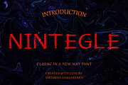 NINTEGLE - classic in a new way font, a Serif Font by CHIMERA (Thumbnail 1 of 10)