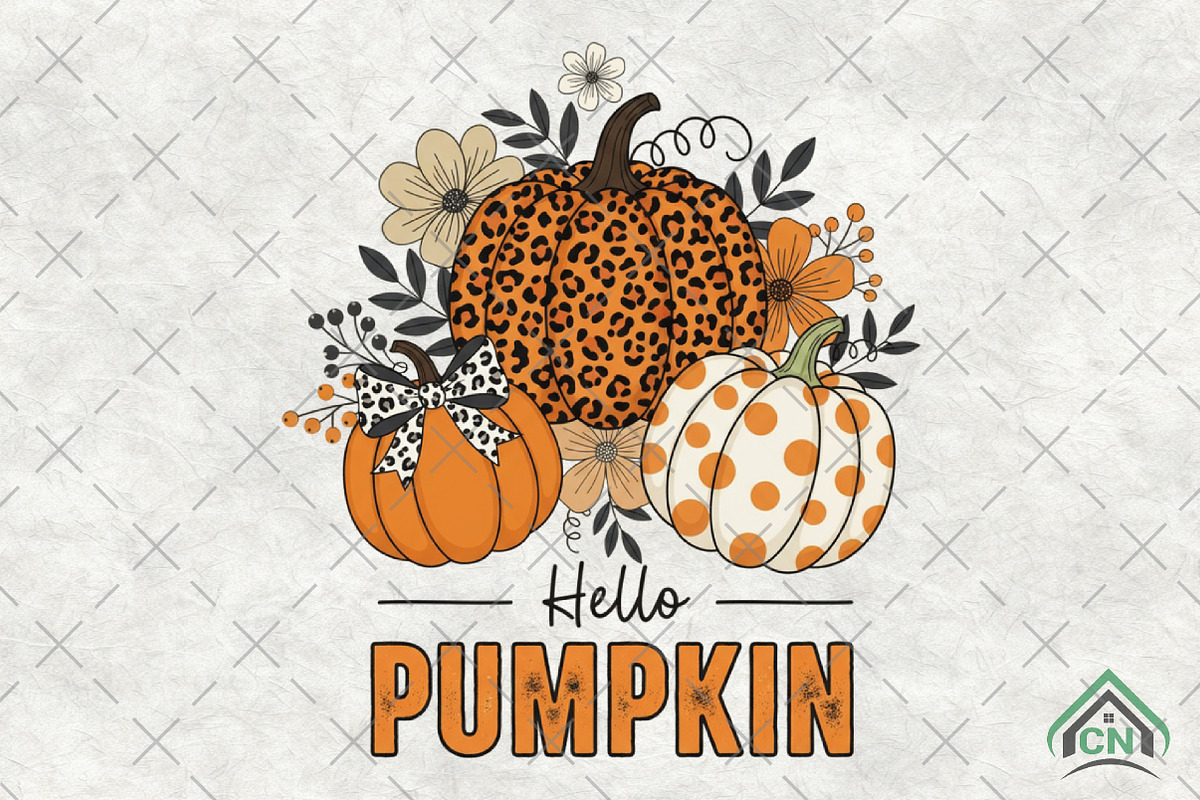 Fall Floral Pumpkin Png, an Illustration by Craft Nest (Photo 1 of 6)