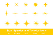 Stars Sparkles and Twinkles Icons, an Icon by vikkishop (Thumbnail 1 of 2)