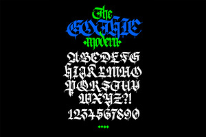 Gothic Font 010