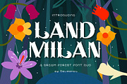 Landmilan Forest Duo Font, a Serif Font by delipensil (Thumbnail 1 of 6)