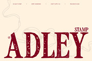 CS Adley Stamp, a Serif Font by Craft Supply Co. (Thumbnail 1 of 8)
