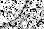 Christmas Pattern with Animals Masks, a Pattern Graphic by Art's and patterns (Thumbnail 2 of 3)