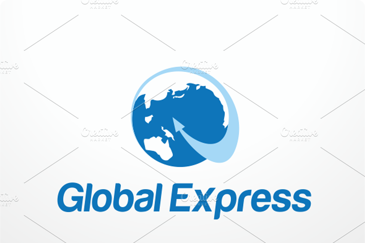 Global Express Logo Design, a Branding & Logo Template by free2fonts (Photo 3 of 5)