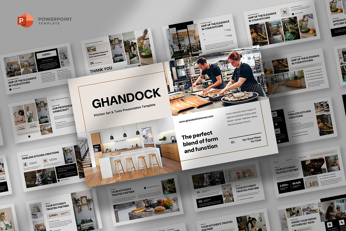 Kitchen Powerpoint Template | Creative Market