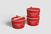 Ice Cream Cup Mockup For Branding, an Advertising Mockup by bimockup (Thumbnail 2 of 6)