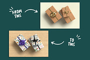 Wrapped Gifts Paper Mockup, an Advertising Mockup by Rami's Mockups (Thumbnail 2 of 10)