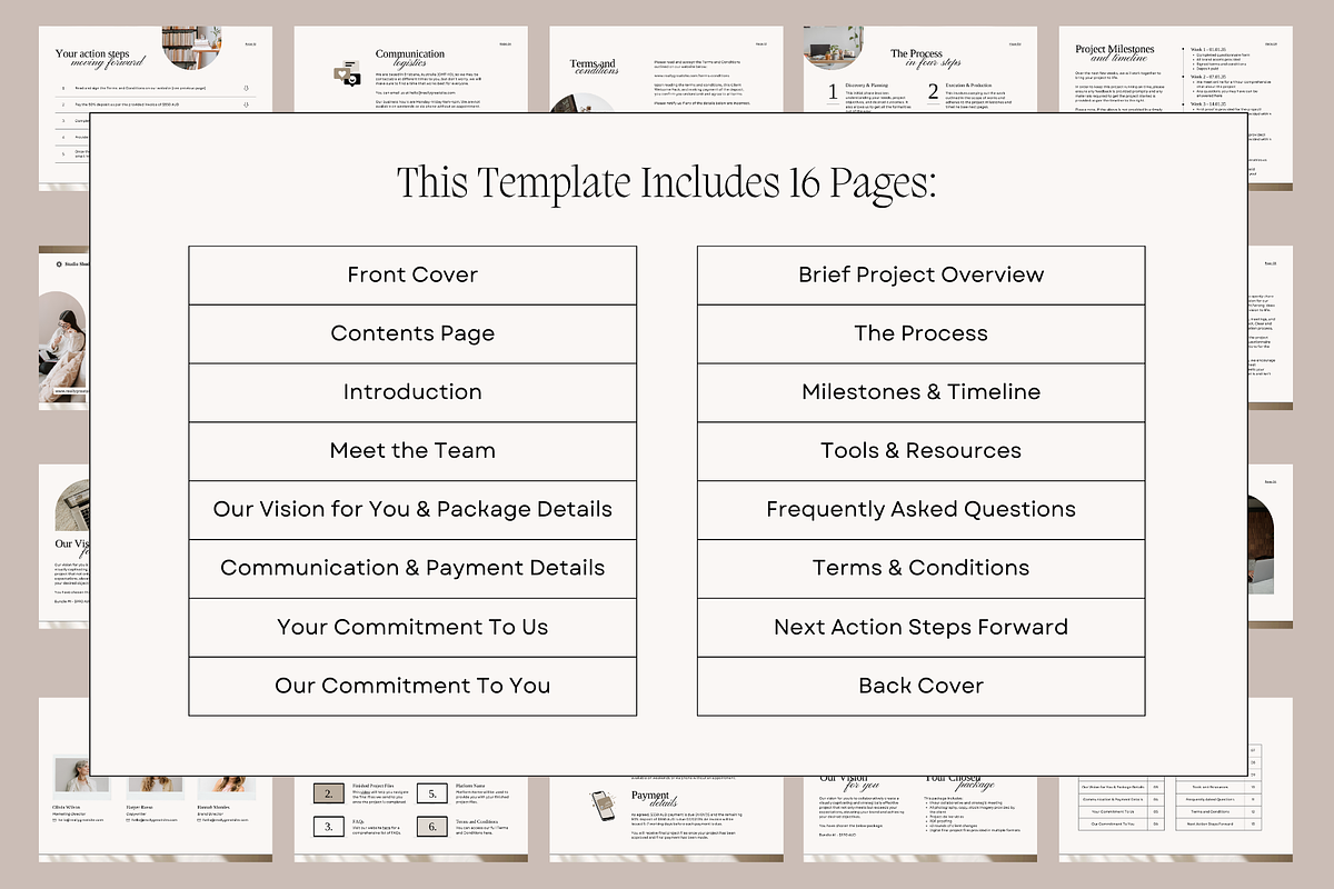 Client Welcome Packet Canva Template, a Marketing Template by Rise and Roar Design (Photo 4 of 6)