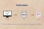 Patriotic Clipart Bundle, a Seasonal Illustration by Maggie Stilwell Design (Thumbnail 15 of 16)