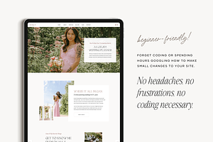 Showit Website Template Audrina