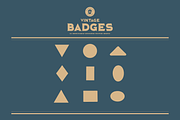 Vintage Badges Vector Shapes, an Object Graphic by pawellpi (Thumbnail 5 of 6)