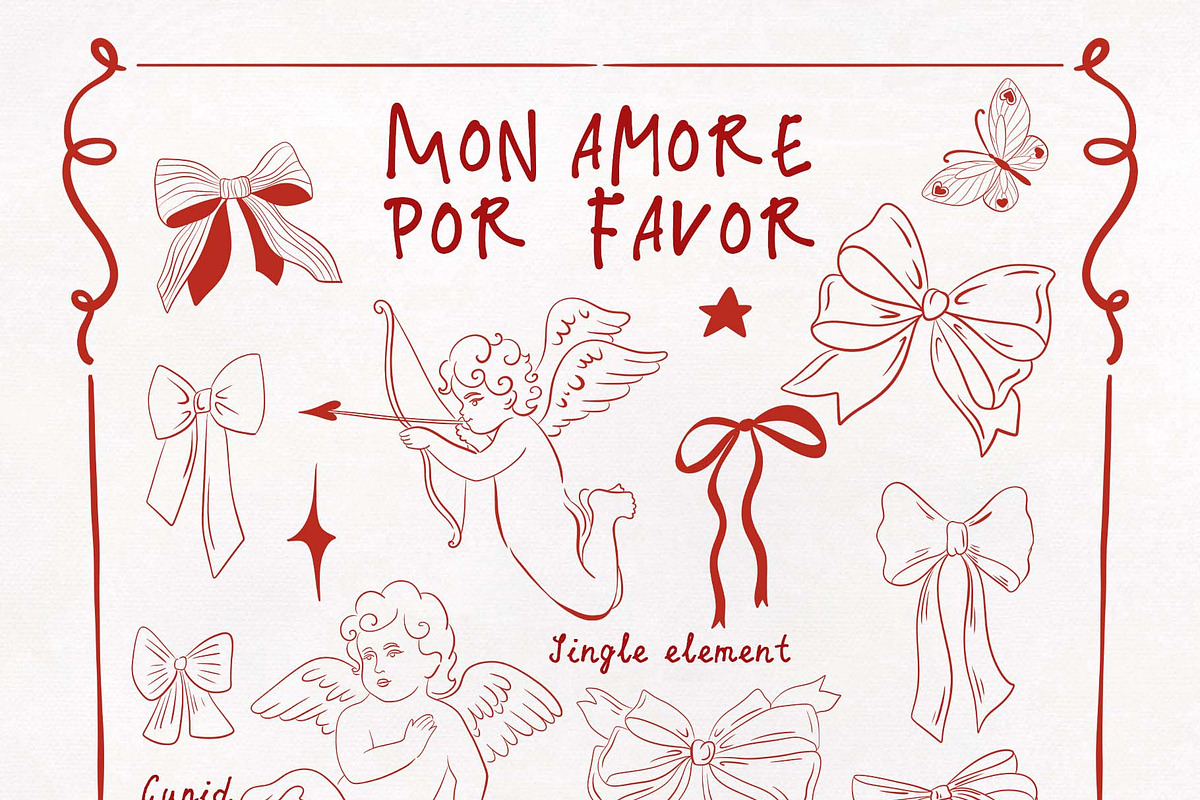 Mon Amore Por Favor. Hand draw art, an Object Graphic by ma_i_vi (Photo 4 of 12)