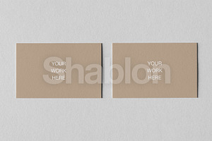 Business Card Mockup, 85x55mm, PSD