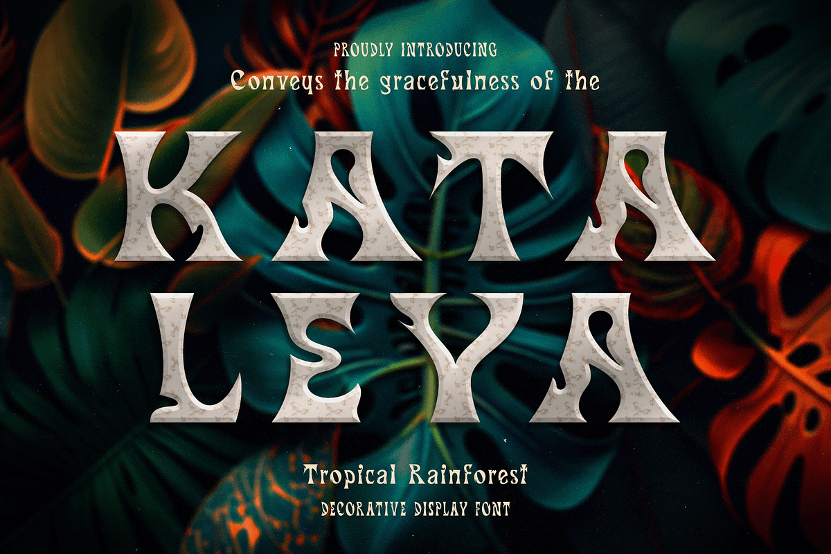 CF Kataleya - Art Nouveau Display, a Sans Serif Font by Indotype Foundry (Photo 1 of 10)