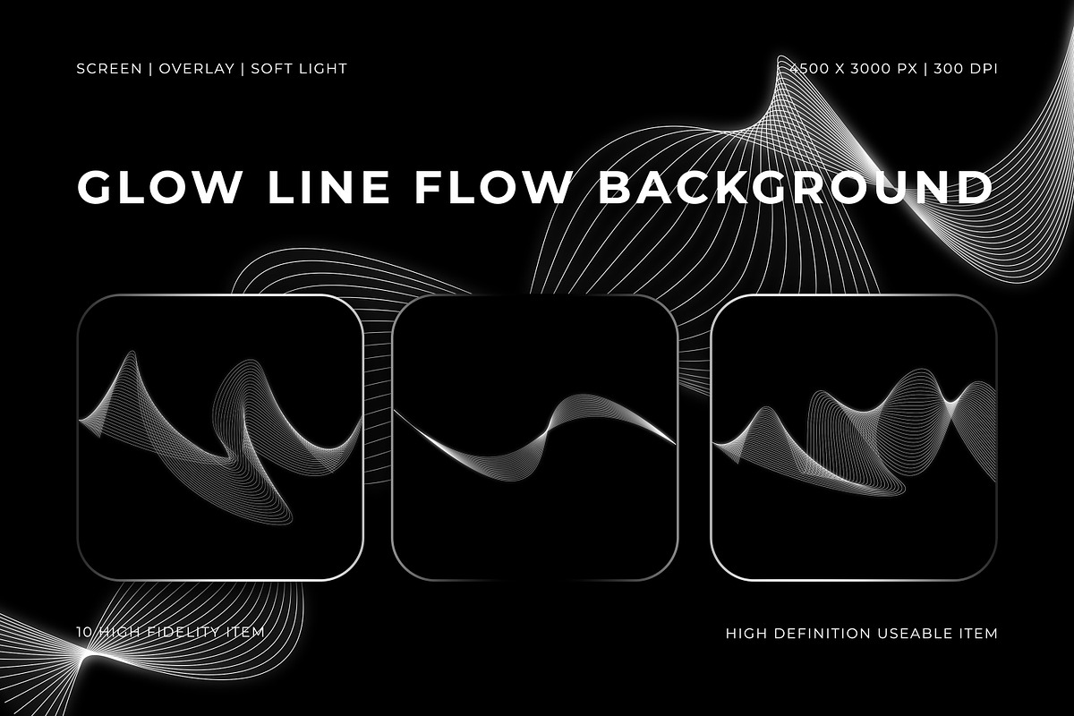 Glow Line Flow Background, a Background Graphic by Pitchlook.Studio (Photo 1 of 2)
