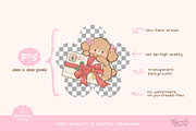 Christmas Mails Toy Poodles Clipart, an Animal Illustration by Blumensdiary (Thumbnail 3 of 6)