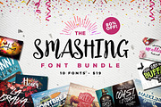 The Smashing Font Bundle, a Font by Layerform Design Co. (Thumbnail 1 of 7)