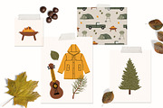 Camping Time Clipart & Patterns, a Pattern Graphic by Katerina Osa (Thumbnail 2 of 6)