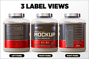 5lb Whey Protein Jar Mockup A3-Pro, a Packaging Mockup by Design Warlord (Thumbnail 6 of 16)