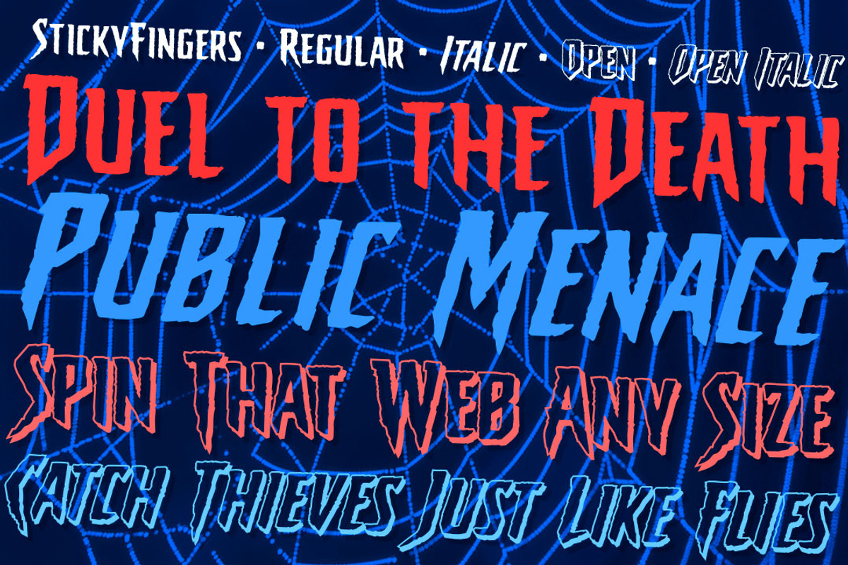 Sticky Fingers, a Font by Comicraft Fonts (Photo 2 of 2)