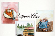 Autumn Vibes Clip Art Set, an Illustration by SandraGraphicDesign (Thumbnail 7 of 10)