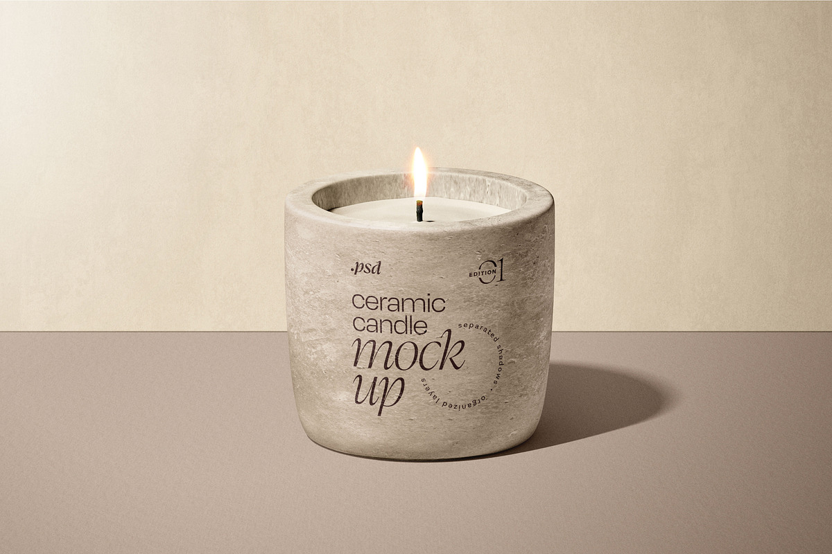 Candle Mockup Set, a Cups & Container Mockup by mockupatelier (Photo 6 of 12)