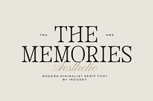 The Memories - Editorial Serif Font