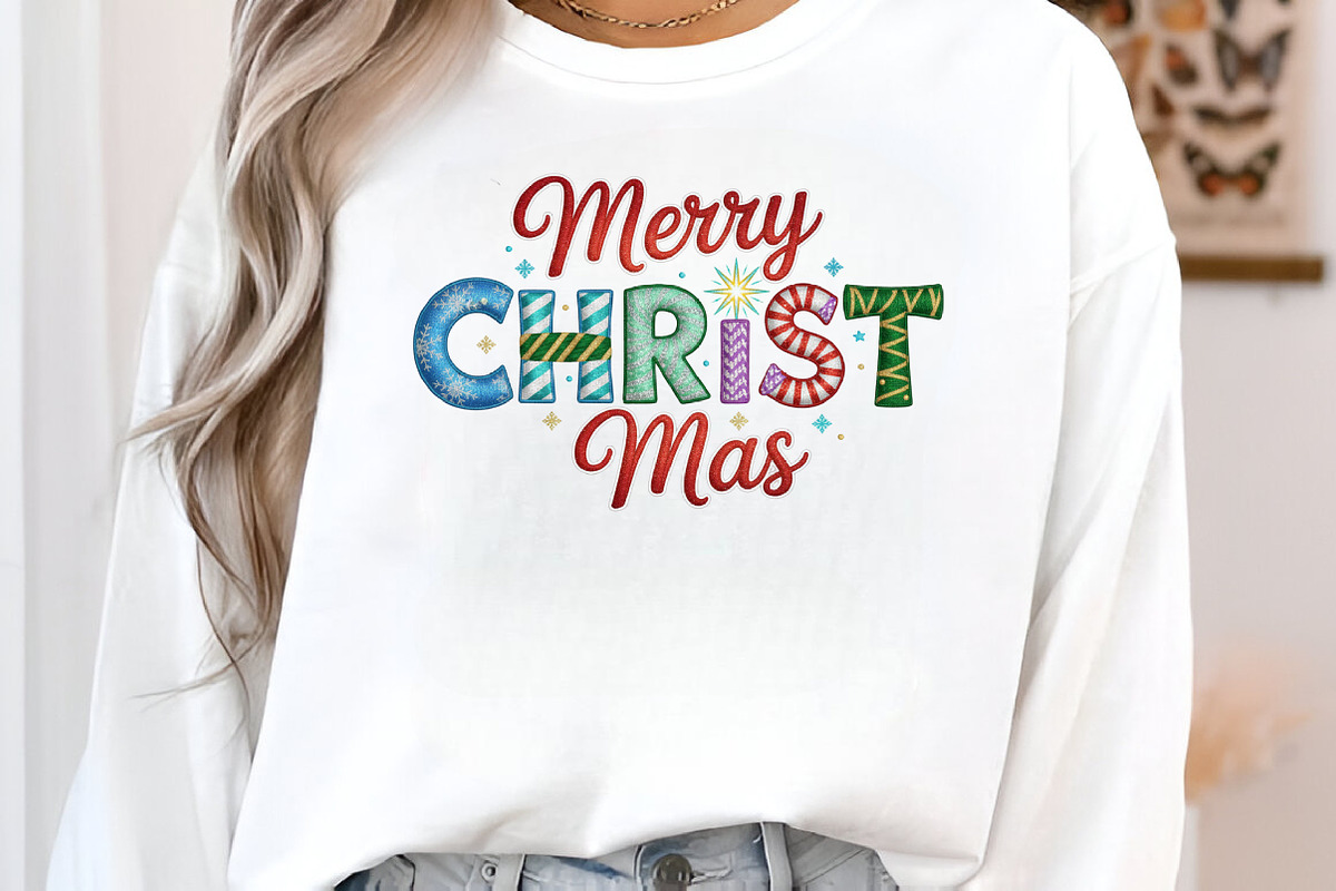 Merry Christmas Sublimation PNG, an Illustration by Designking (Photo 1 of 6)