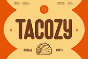 Tacozy – Playful Food Display Font, a Sans Serif Font by Brand Earth (Thumbnail 1 of 7)