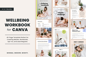 4-in-1 Wellbeing Bundle For Canva