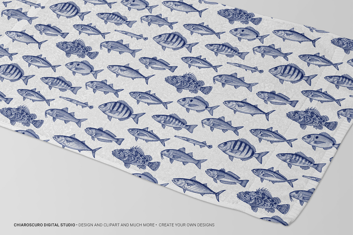 Mediterranean Sea Vector Clipart Set, an Animal Illustration by Pingebat (Photo 10 of 15)