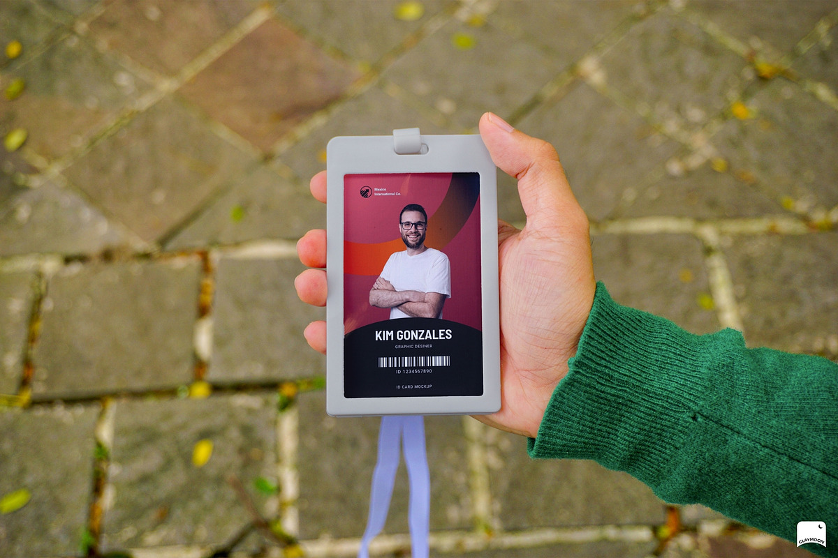 Realistic Photo ID Card Mockup, a Product Mockup by Claymoon Lab (Photo 5 of 6)
