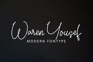 Waren Yousef, a Handwritten Font by HaKi Studio
