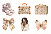 Watercolor Boho Summer Clipart, an Illustration by Designworld (Thumbnail 5 of 5)